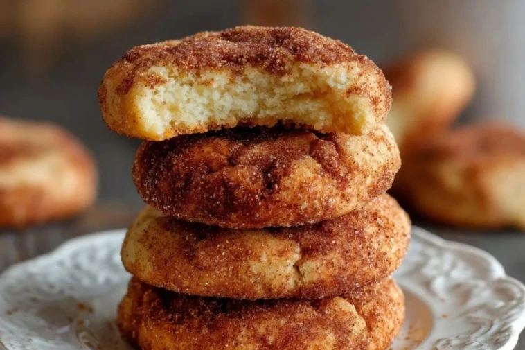 Cookies Au Fromage Crémeux Enrobés De Sucre Cannelle