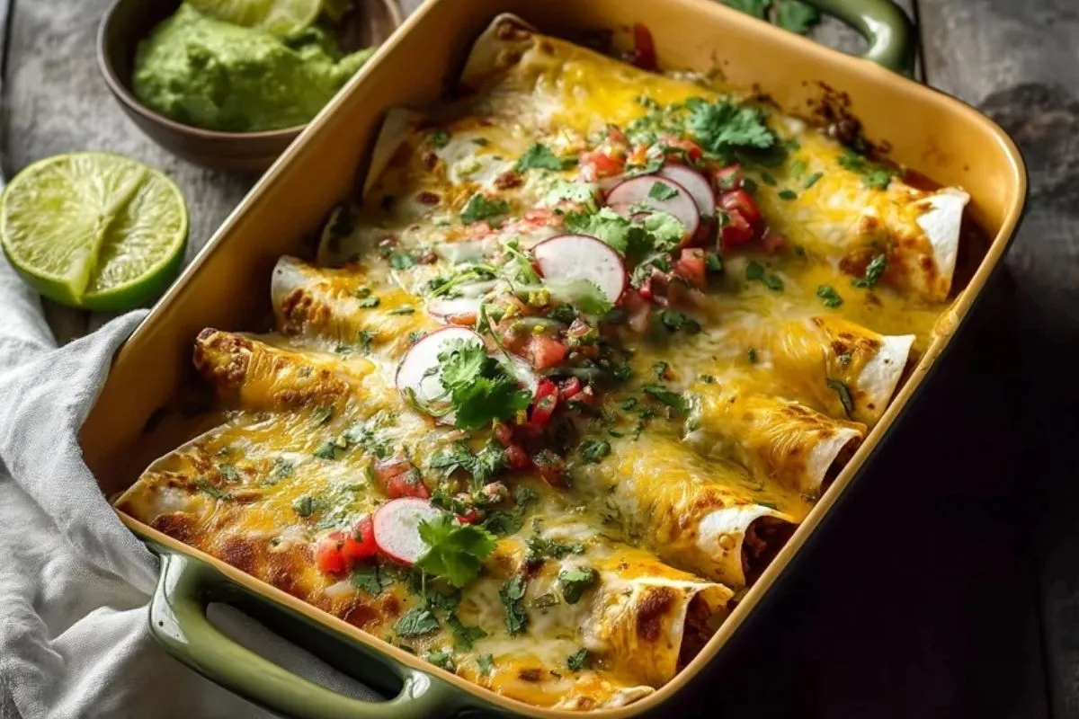 Enchiladas De Boeuf Irresistibles Avec Sauce Verte