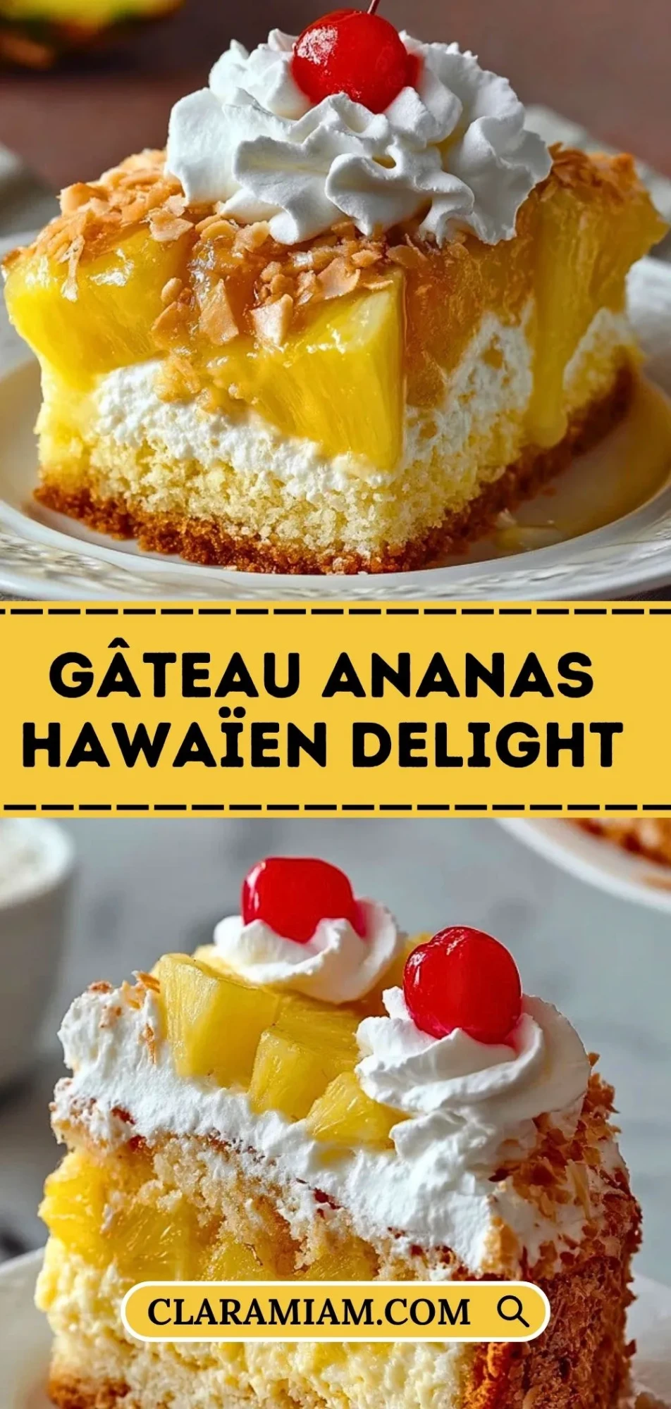 Gâteau Ananas Hawaïen Delight - Pin 1