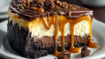 Gâteau Au Fromage Blanc Brownie Caramelisé