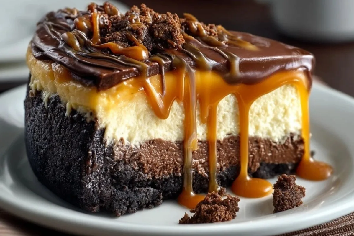 Gâteau Au Fromage Blanc Brownie Caramelisé