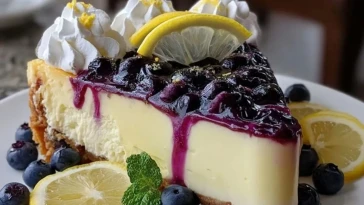 Gâteau Au Fromage Blanc Citron Myrtille