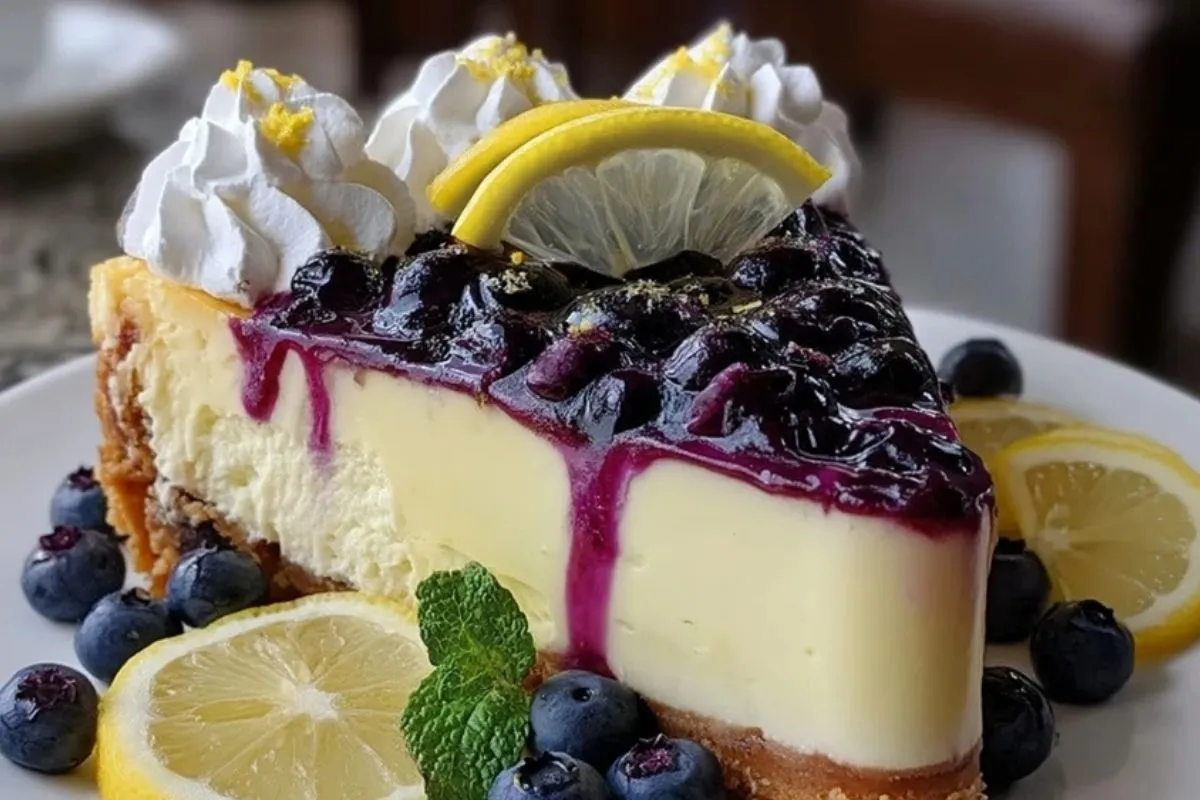 Gâteau Au Fromage Blanc Citron Myrtille