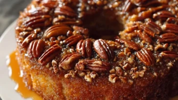 Gâteau Renversé Aux Pacanes