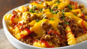 Gratin De Frites Au Cheeseburger