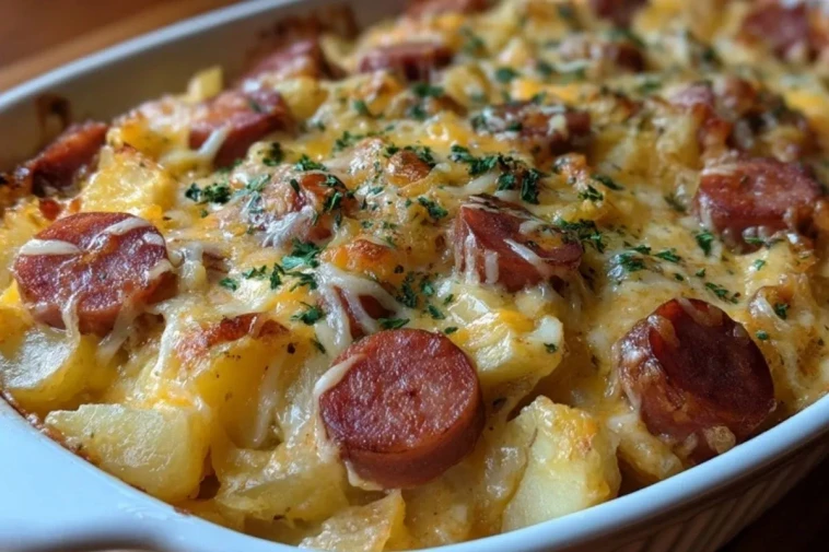 Gratin De Pommes De Terre Au Kielbasa Et Fromage
