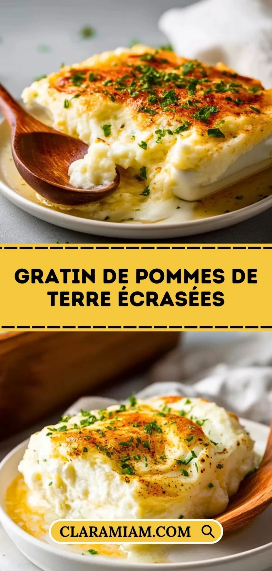 Gratin De Pommes De Terre Écrasées - Pin 1