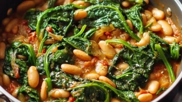 Haricots Blancs Méditerranéens aux Légumes Verts