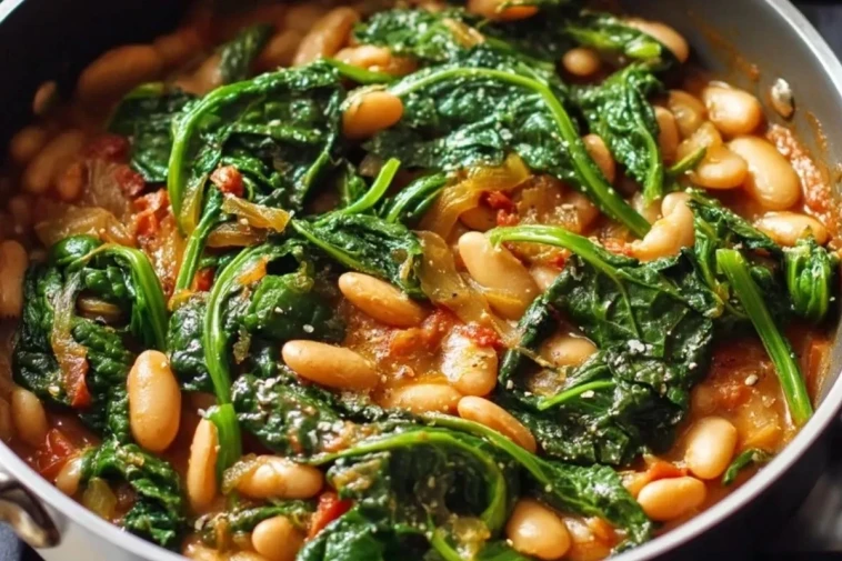 Haricots Blancs Méditerranéens aux Légumes Verts