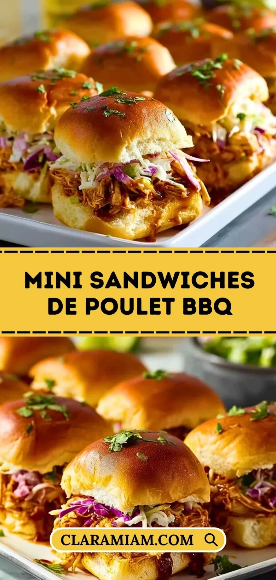 Mini Sandwiches De Poulet BBQ - Pin 1 (1)
