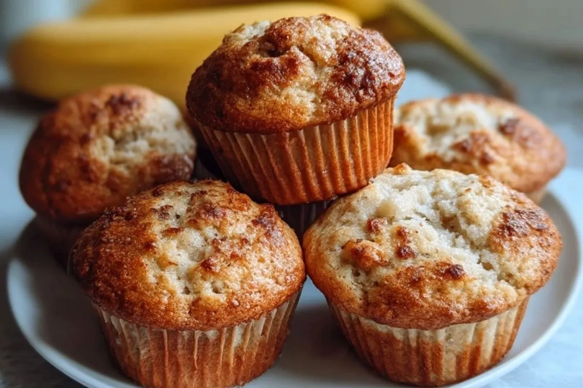 Muffins Banane Au Yaourt Grec