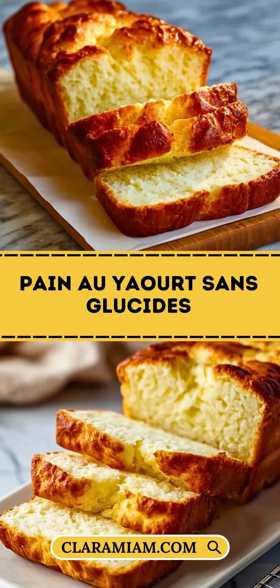 Pain Au Yaourt Sans Glucides - Pin 1