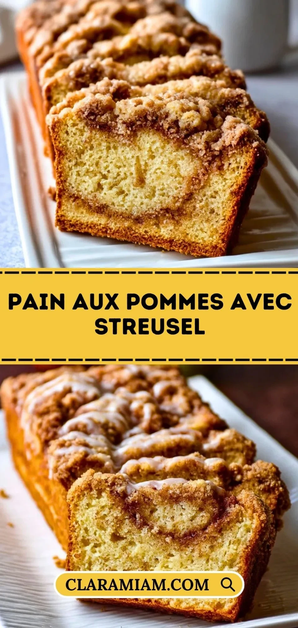 Pain Aux Pommes Avec Streusel - Pin 1