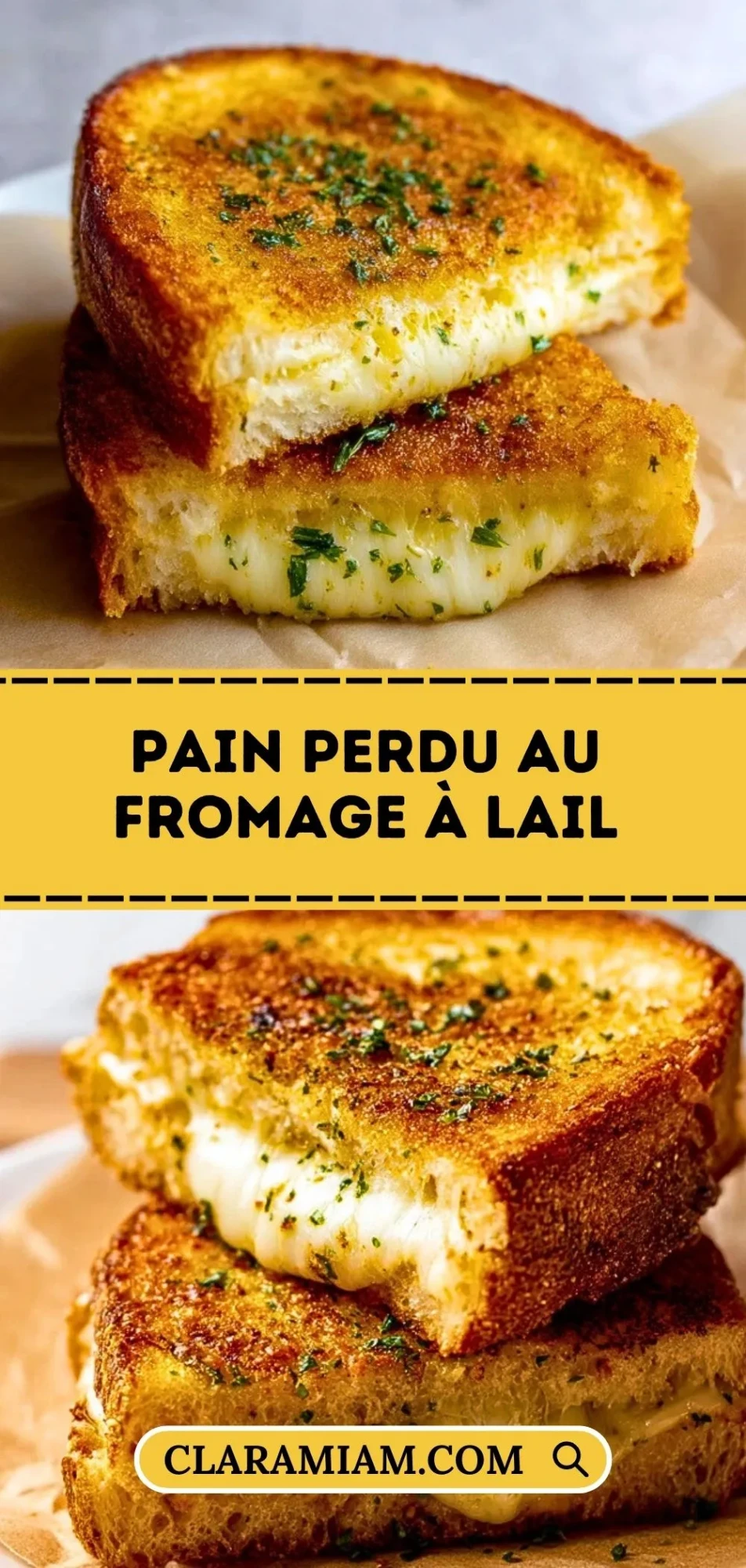 Pain Perdu Au Fromage À Lail - Pin 1