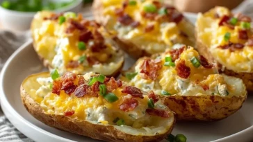 Peaux De Pommes De Terre Farcies