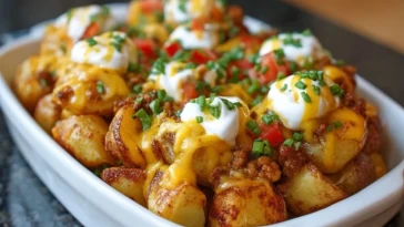 Pommes De Terre Taco Au Fromage