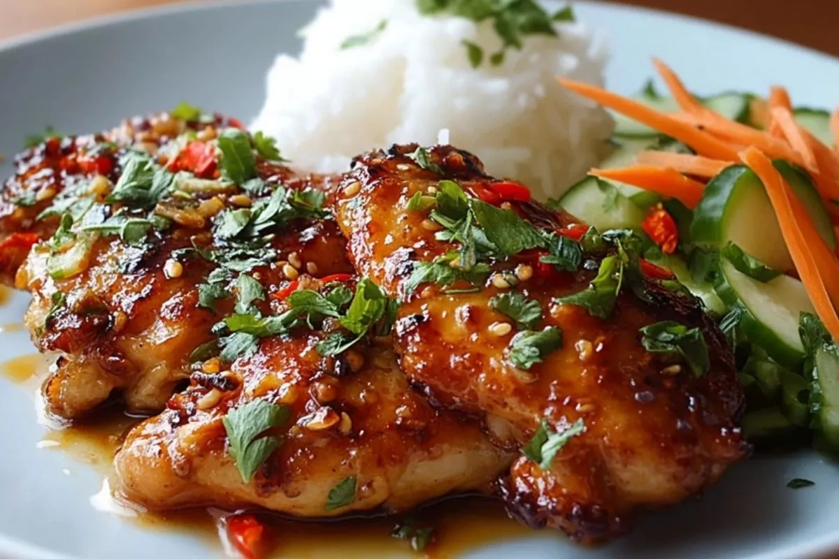 Poulet Thaï Sucré et Épicé