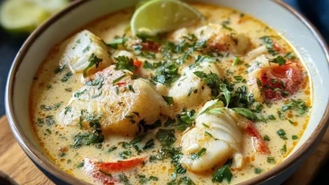 Ragoût De Poisson Blanc Crémeux À La Noix De Coco