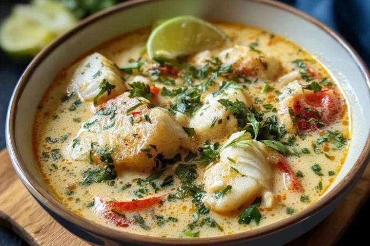 Ragoût De Poisson Blanc Crémeux À La Noix De Coco