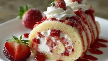 Roulés Aux Fraises Et Crème Chantilly