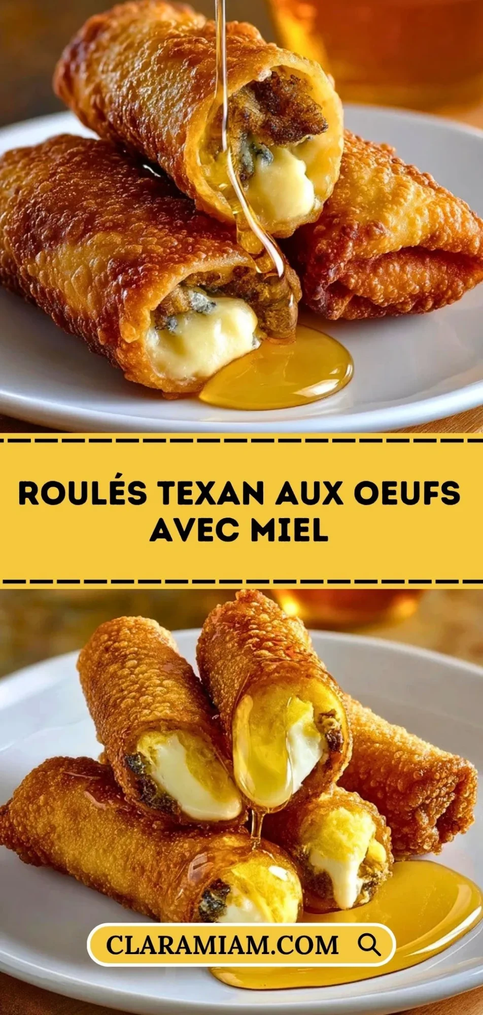 Roulés Texan Aux Oeufs Avec Miel - Pin 1