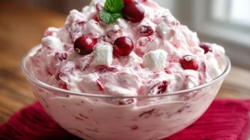 Salade De Guimauve Aux Canneberges