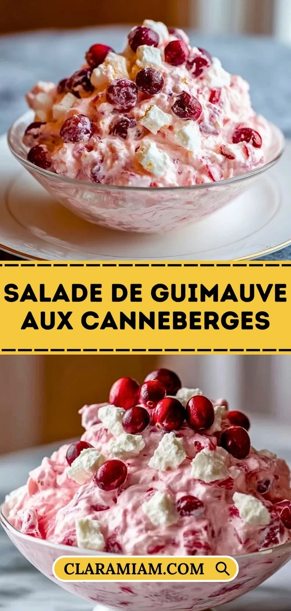 Salade De Guimauve Aux Canneberges - Pin 1