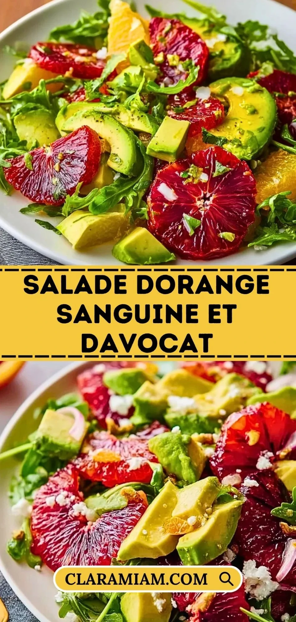 Salade DOrange Sanguine Et DAvocat - Pin 1