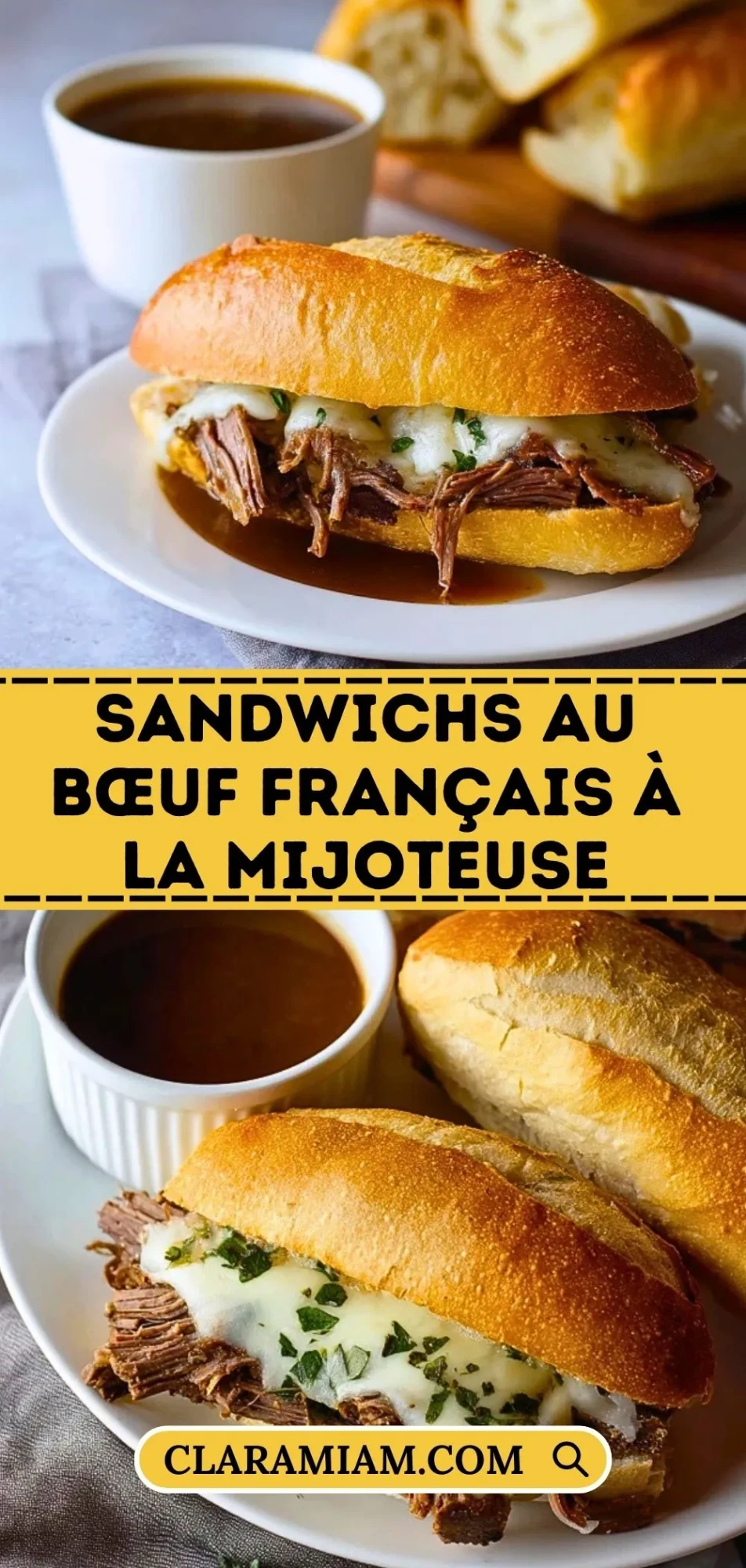 Sandwichs Au Bœuf Français À La Mijoteuse - Pin 1