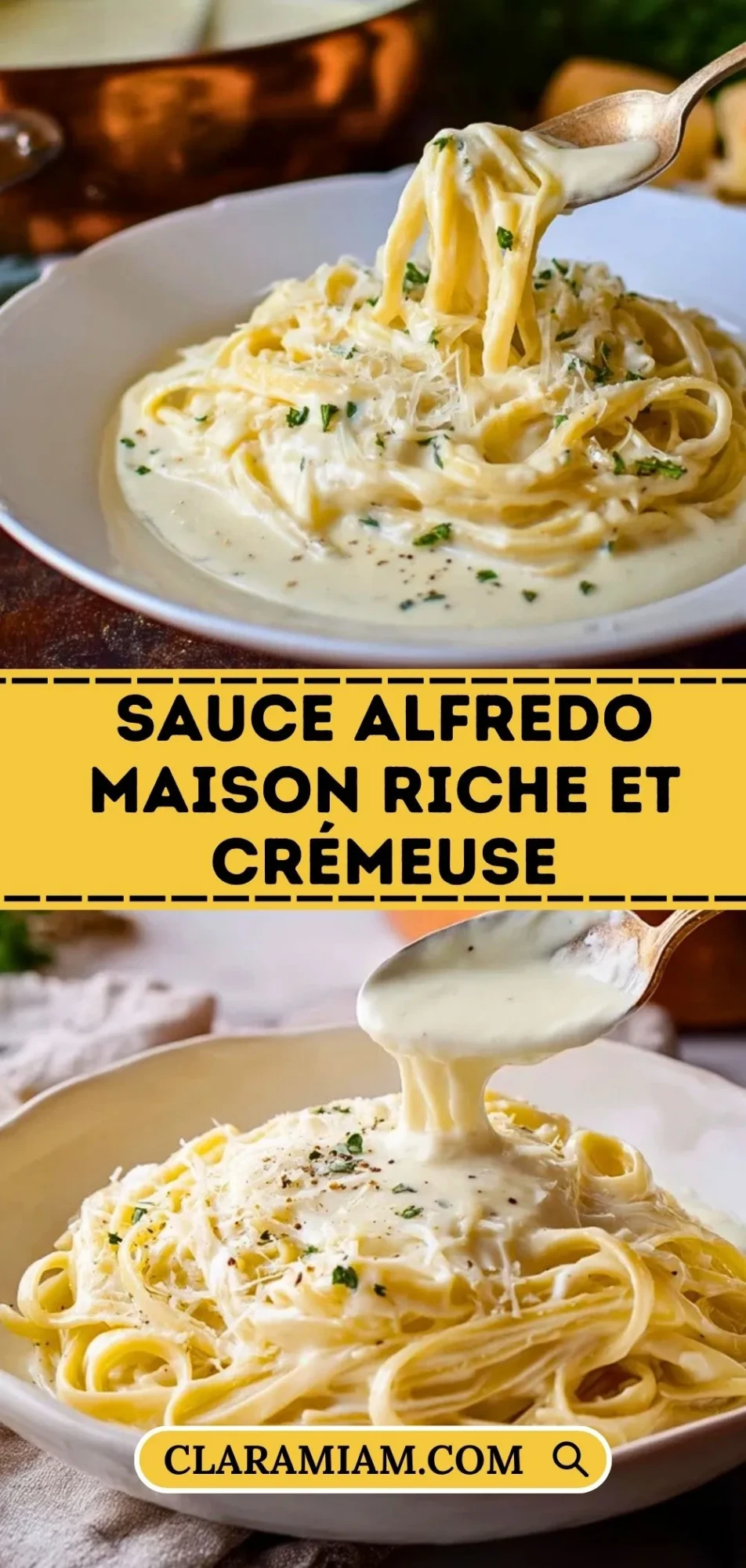 Sauce Alfredo Maison Riche et Crémeuse - Pin 1