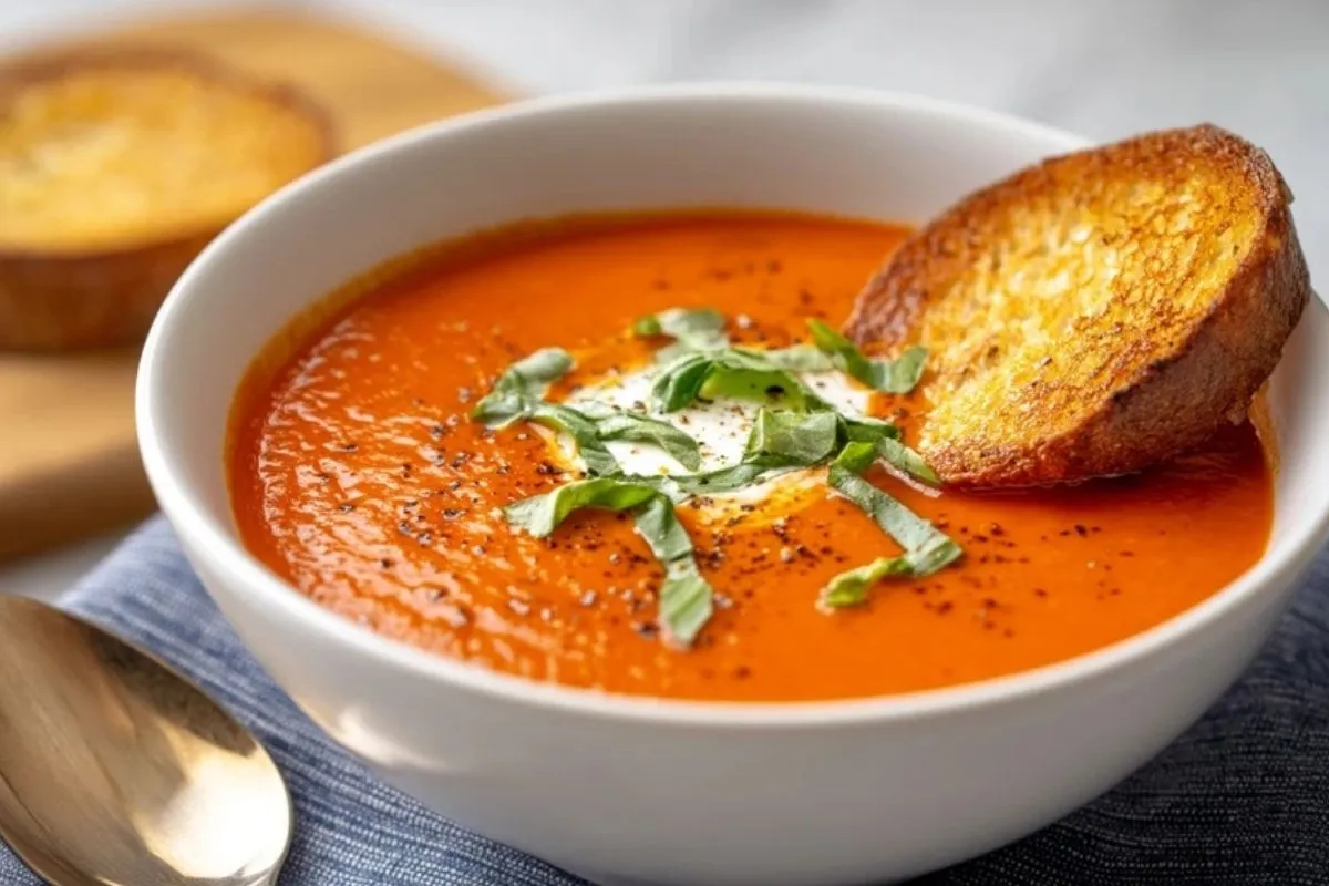 Soupe De Tomates Crémeuse