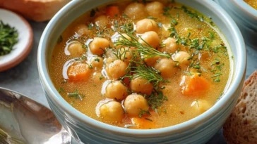 Soupe Grecque Aux Pois Chiches