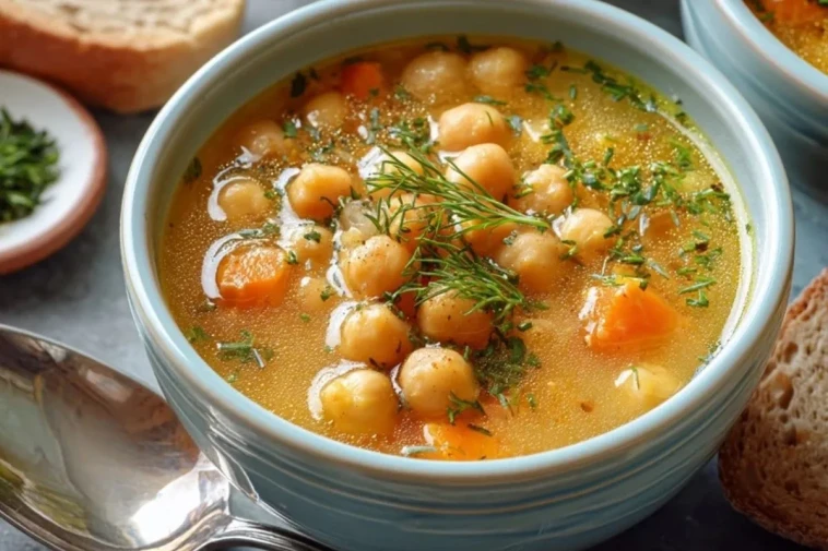 Soupe Grecque Aux Pois Chiches