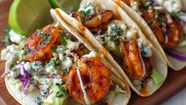 Tacos De Crevettes Savoureux