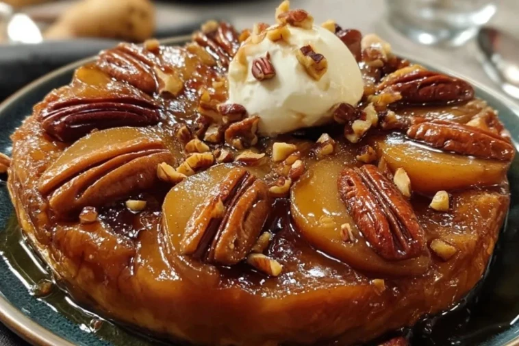 Tarte Tatin Aux Poires, Sirop DÉrable Et Noix De Pécan - 1