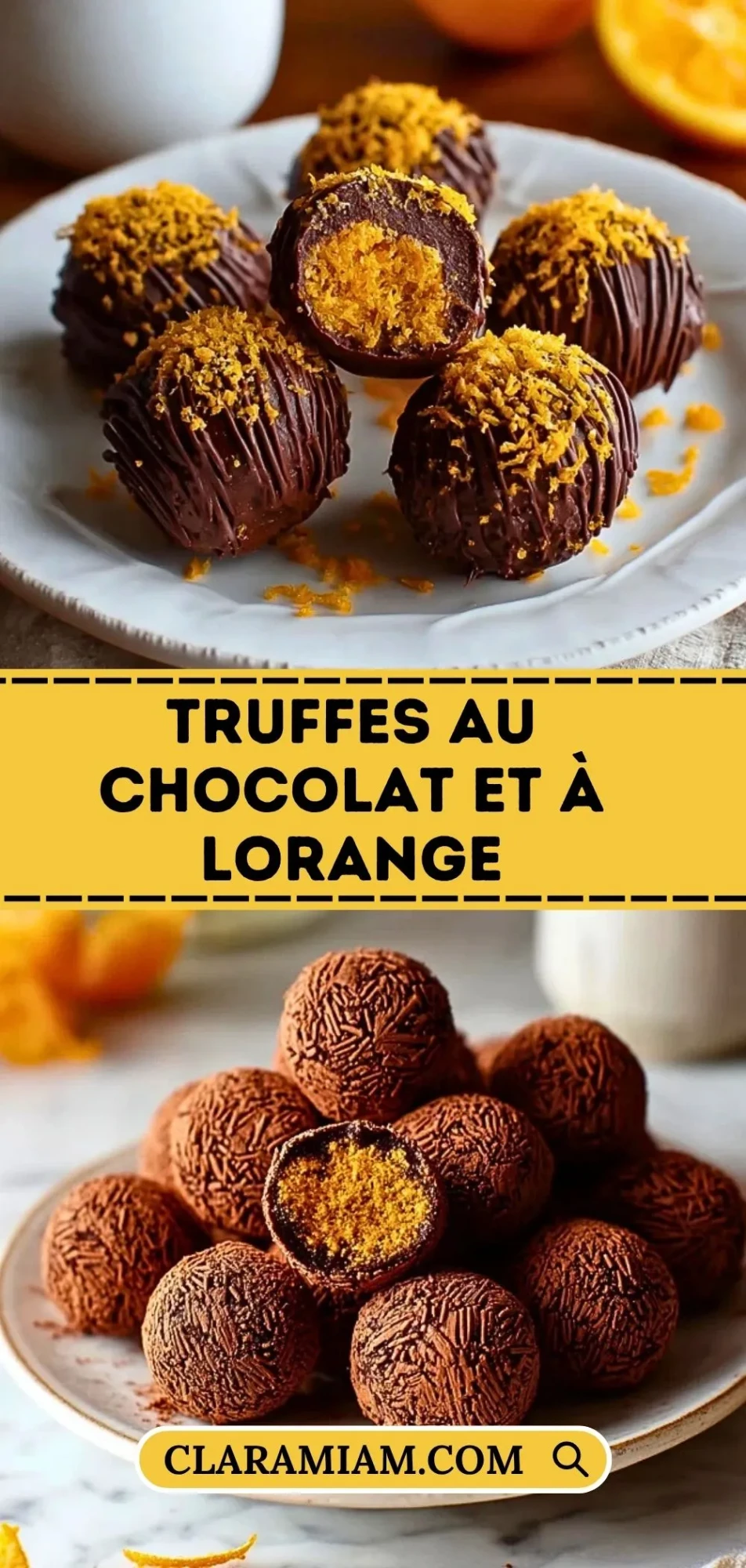 Truffes Au Chocolat Et À LOrange - Pin 1