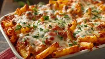 Ziti Au Four Avec Saucisse Italienne