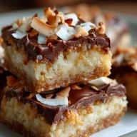 Barres De Caramel À La Noix De Coco