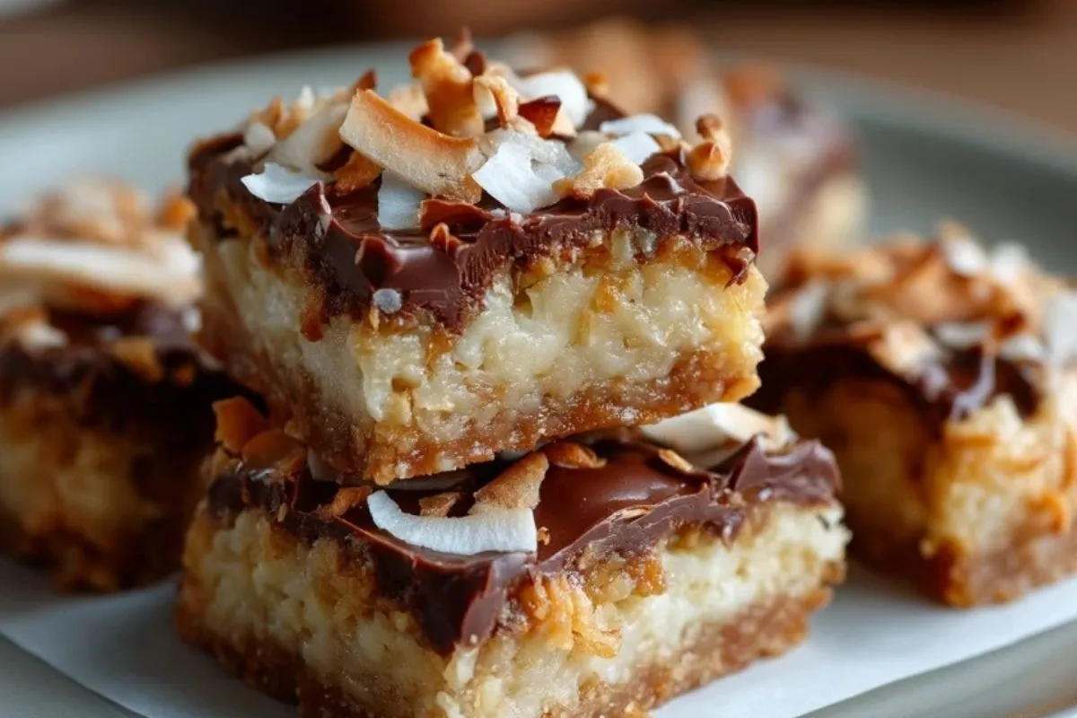 Barres De Caramel À La Noix De Coco