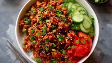 Bols De Poulet Épicé Simple