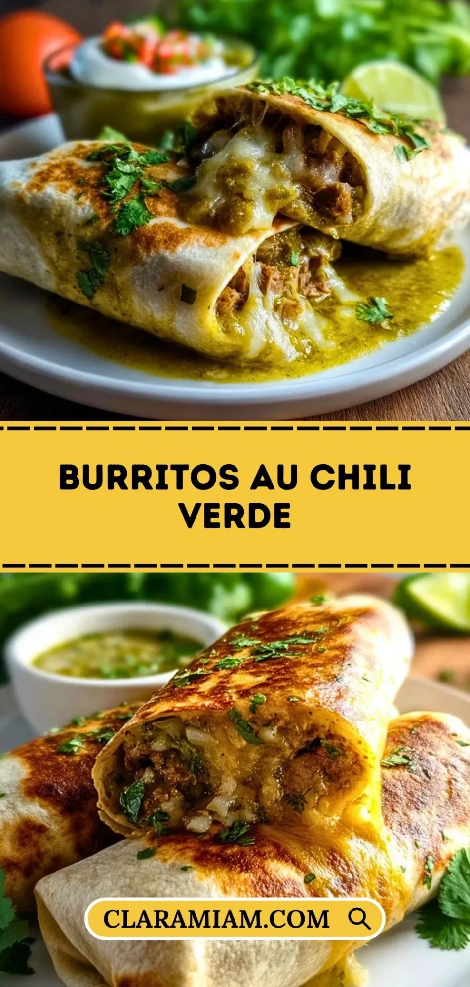 Burritos au Chili Verde - Pin 1