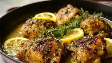 Cuisses De Poulet À LAil, Citron Et Herbes