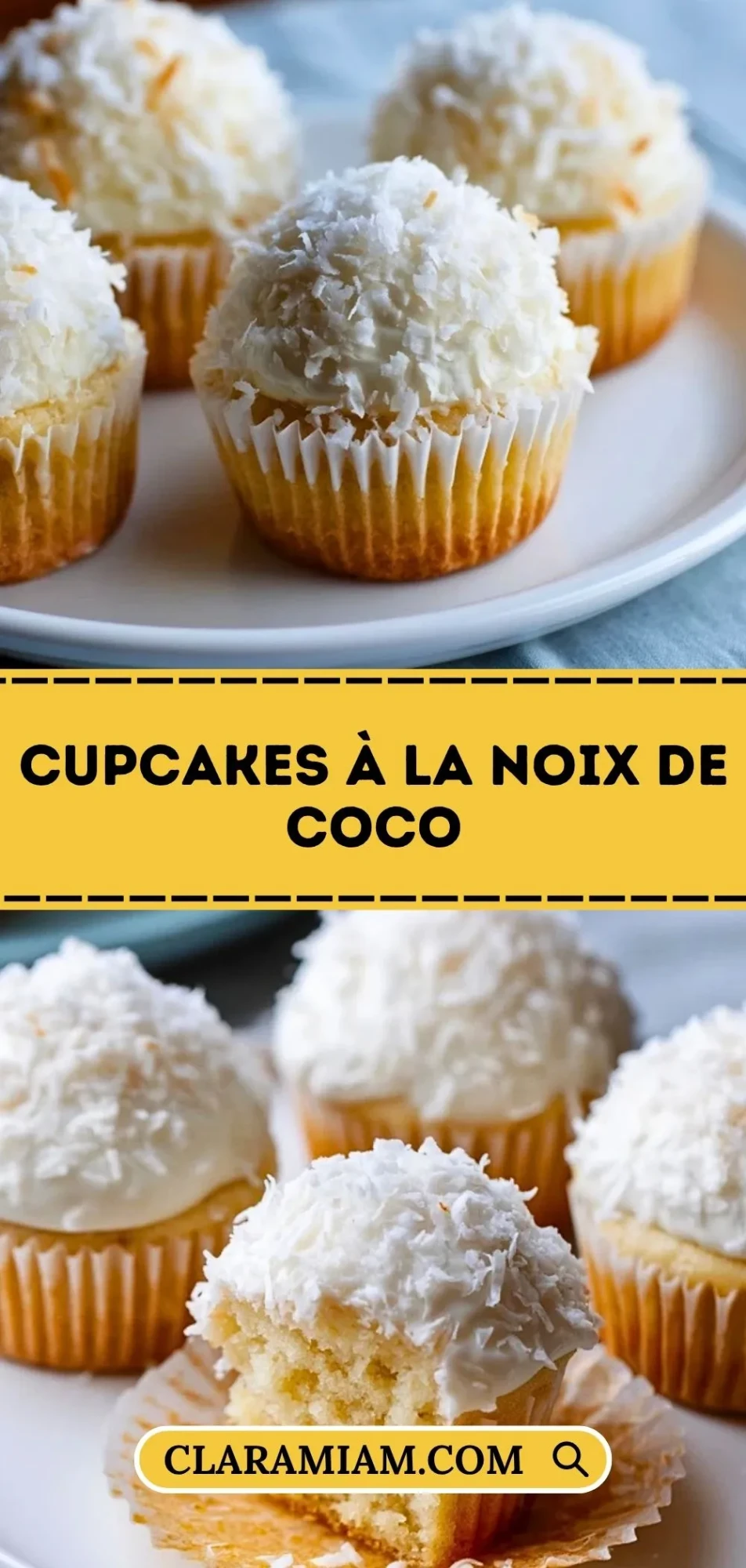 Cupcakes À La Noix De Coco - Pin 1