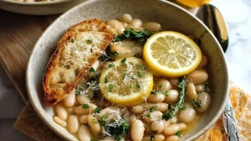 Haricots Blancs Crémeux Au Parmesan Et Au Citron