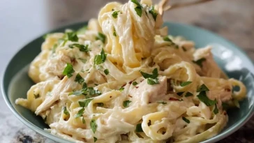 Pâtes Alfredo au Poulet en Cocotte Minute