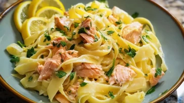 Pâtes Au Citron Et Saumon