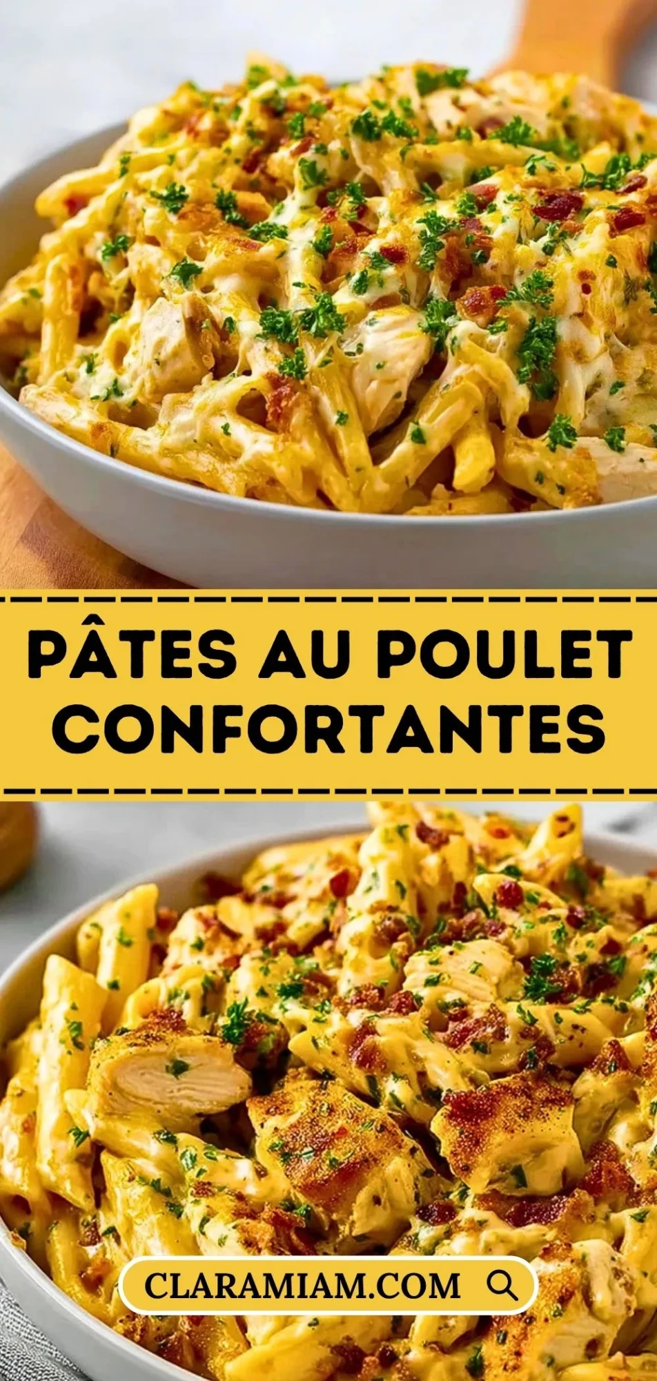 Pâtes Au Poulet Confortantes - Pin 1