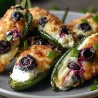 Poppers Jalapeño Au Brie Et Myrtilles