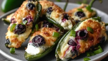 Poppers Jalapeño Au Brie Et Myrtilles