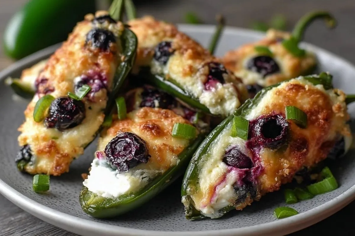 Poppers Jalapeño Au Brie Et Myrtilles